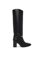Marciano Guess Kozaki G6BZ30 L0229 Czarny. Czarne kozaki damskie Marciano Guess, ze skóry, bez obcasa, na słupku, bez zapięcia. Za 2,259.00 zł.