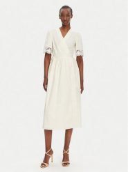TWINSET Sukienka codzienna 251TT2091 Écru Loose Fit. Sukienki damskie Twinset, bez wzorów, z bawełny, bez ramiączek. Za 1,029.00 zł.