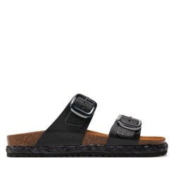 Espadryle Geox. Czarne espadryle damskie Geox, bez wzorów, bez obcasa. Za 469.99 zł.