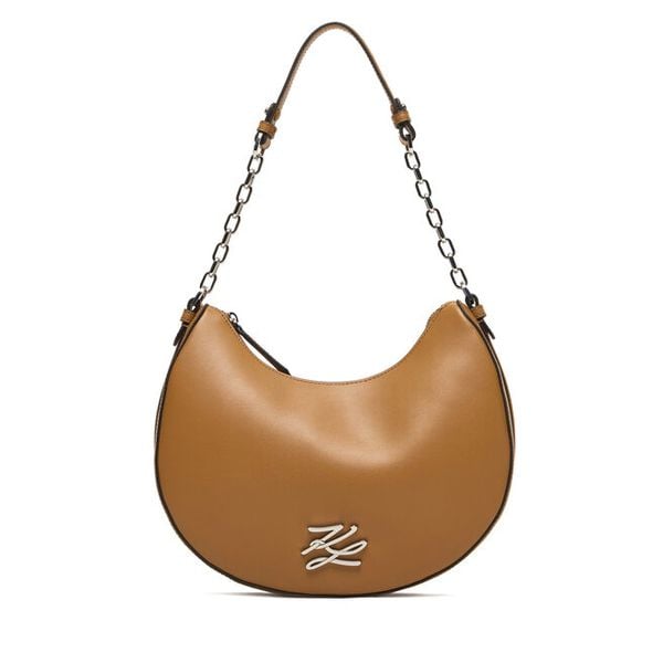 Torebka KARL LAGERFELD. Brązowe torebki klasyczne damskie KARL LAGERFELD, bez dodatków. Za 759.99 zł.