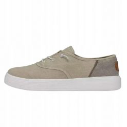 HEYDUDE Damskie Trampki Conway Craft Linen. Białe trampki damskie Hey dude, bez wzorów, z materiału, bez zapięcia. Za 179.00 zł.