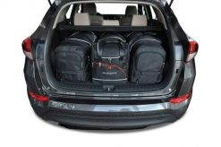 Torby Do Bagażnika Hyundai Tucson 2015-2020 4Szt Kjust. Czarne torby podróżne KJUST, bez wzorów, z kauczuku. Za 1,214.00 zł.
