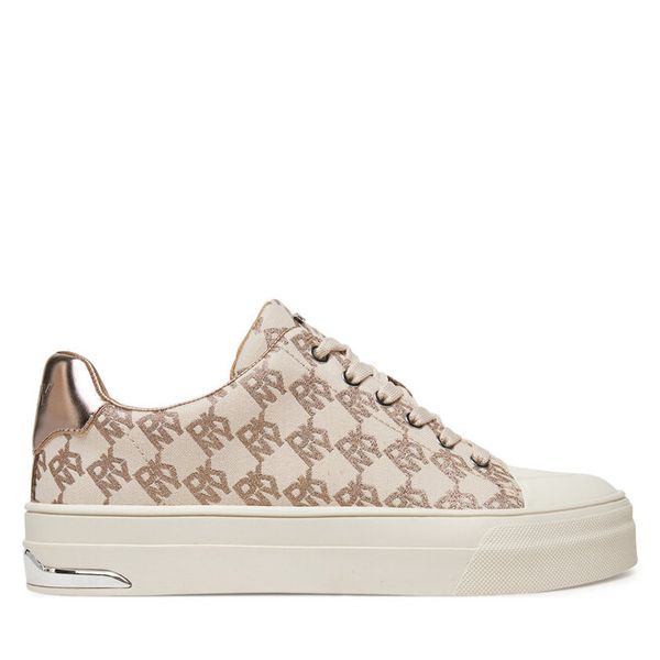 Trampki DKNY. Brązowe trampki damskie DKNY, bez wzorów, bez zapięcia. Za 249.99 zł.