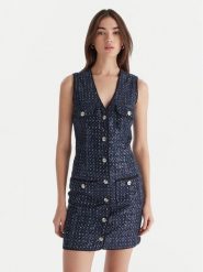 Guess Sukienka codzienna W5BK41 D0771 Granatowy Regular Fit. Niebieskie sukienki damskie Guess, z aplikacjami, z syntetyku, wizytowe, bez ramiączek. Za 659.99 zł.