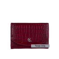 Portfel damski z grawerem Canaletto croco PD1201cs162 RFIDPS GR. Brązowe portfele damskie bez wzorów, ze skóry. Za 171.00 zł.