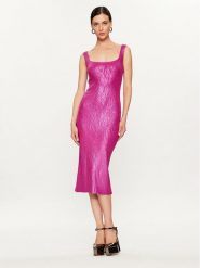 Pinko Sukienka dzianinowa Costina 102211 A1BF Różowy Slim Fit. Czerwone sukienki damskie Pinko, bez wzorów, z dzianiny, bez ramiączek. Za 869.99 zł.