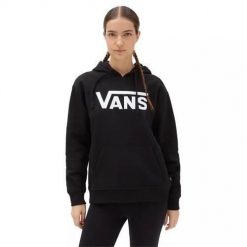 Bluza sportowa damska Vans classic v boyfriend fit. Czarne bluzy damskie Vans, xs, bez wzorów, z kapturem. W wyprzedaży za 237.40 zł.