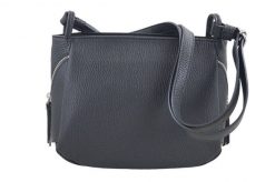 Listonoszka skórzana BARBERINI'S czarna 946-1. Czarne shopper bag Barberinis, bez wzorów, z lakierowanej skóry, małe, bez dodatków. Za 289.99 zł.