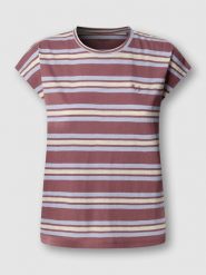 Pepe Jeans Koszulka "Charlot" w kolorze bordowym rozmiar: L. Czerwone bluzki damskie Pepe Jeans, l, bez wzorów, z bawełny, bez kołnierzyka, bez ramiączek. Za 74.46 zł.