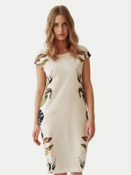 Tatuum Sukienka codzienna Koka 1 T2407.207 Écru Regular Fit. Sukienki damskie TATUUM, bez wzorów, z bawełny, bez ramiączek. Za 179.99 zł.