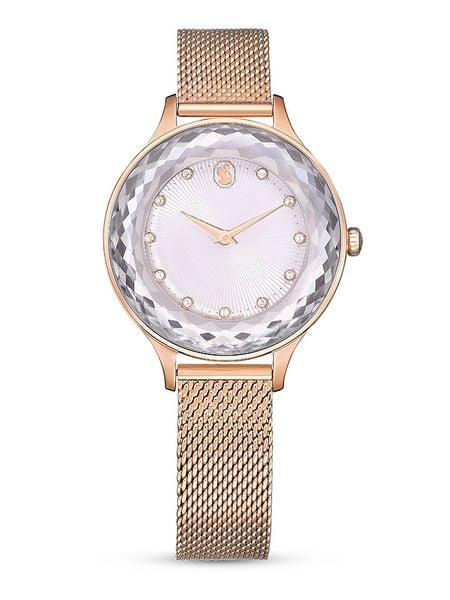 Swarovski Zegarek kwarcowy w kolorze różowozłoto-białym rozmiar: onesize. Białe, analogowe zegarki damskie Swarovski, ze stali. Za 674.99 zł.