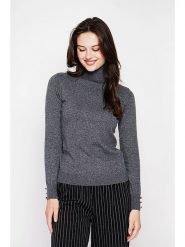 C& Jo Golf w kolorze szarym rozmiar: 42. Szare golfy damskie C& Jo, bez wzorów, ze splotem, bez ramiączek. Za 140.53 zł.