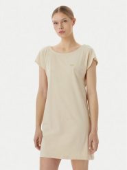 EA7 Emporio Armani Sukienka letnia 7W001478 AF10373 U1088 Beżowy jasny Relaxed Fit. Brązowe sukienki damskie EA7 Emporio Armani, bez wzorów, z bawełny, bez ramiączek. Za 349.99 zł.