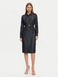 Guess Sukienka codzienna 5GGK05 7295A Granatowy Regular Fit. Niebieskie sukienki damskie Guess, z aplikacjami, z lyocellu, bez ramiączek. Za 939.99 zł.
