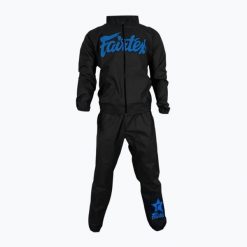 Kombinezon sauna Fairtex Vinyl. Czarne kombinezony damskie FAIRTEX, s, bez wzorów, z materiału, bez kołnierzyka, bez ramiączek, długie. Za 529.99 zł.