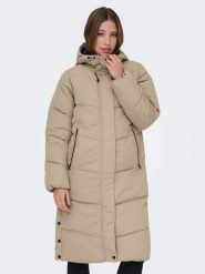 ONLY Płaszcz pikowany w kolorze beżowym rozmiar: M. Brązowe płaszcze damskie Only, m, bez wzorów, bez kaptura. Za 257.92 zł.