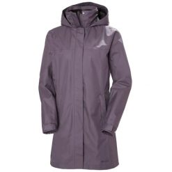 Kurtka przeciwdeszczowa damska Helly Hansen Aden. Fioletowe kurtki damskie Helly Hansen, na lato, s, bez wzorów, z poliesteru. Za 490.50 zł.