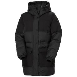 Damska kurtka puchowa Helly Hansen Escape Down. Czarne kurtki damskie Helly Hansen, na zimę, l, bez wzorów, z polaru, bez kaptura. Za 1,393.50 zł.