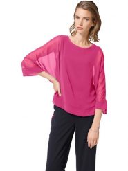Heine Bluzka w kolorze różowym rozmiar: 34. Różowe bluzki damskie Heine, bez wzorów, bez kołnierzyka, bez ramiączek. Za 126.99 zł.