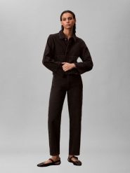 Calvin Klein Jeans jeansy dla mam - Barrel Kobiety Bawełna czarny, 25-30. Czarne jeansy damskie Calvin Klein Jeans. Za 229.95 zł.