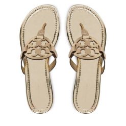 Japonki Tory Burch. Żółte klapki damskie Tory Burch, bez wzorów, bez obcasa, bez zapięcia. Za 1,119.00 zł.