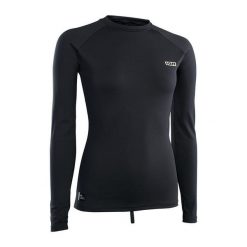 Koszulka Lycra damska Rashguard ION LA - Black. Czarne koszulki damskie ION, bez wzorów, z lycry, bez kołnierzyka, bez ramiączek. Za 240.00 zł.