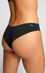 Puma damskie figi brazilian z mikrofibry 2-pak czarne. Czarne figi Puma, bez wzorów, z elastanu. Za 156.20 zł.