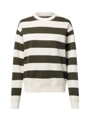 Marie Lund Bluza damska Kobiety Bawełna zielony|biały w paski, L. Białe bluzy damskie Marie Lund, l, bez wzorów, z bawełny, bez kaptura. Za 139.95 zł.