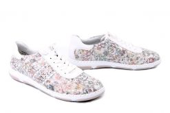 RIEKER 42408-90 multi, półbuty damskie. Półbuty damskie Rieker, bez wzorów, bez obcasa, bez zapięcia. Za 349.90 zł.