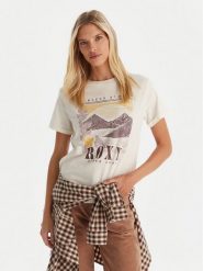 Roxy T-Shirt Oceanregular Poster ERJZT06017 Écru Regular Fit. T-shirty damskie Roxy, m, bez wzorów, z bawełny, bez kołnierzyka. Za 109.99 zł.