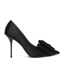 Szpilki Eva Minge. Czarne szpilki damskie Eva Minge, bez wzorów, bez obcasa, na szpilce, bez zapięcia. Za 359.99 zł.
