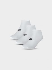 4F Skarpety casual przed kostkę (5-pack) damskie - białe 39-42. Białe skarpetki damskie 4F, bez wzorów, z bawełny. Za 54.99 zł.