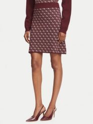 Guess Spódnica mini W5BD81 Z3JD2 Bordowy Slim Fit. Czerwone spódnice damskie Guess, xl, z aplikacjami, z syntetyku, mini. Za 294.99 zł.
