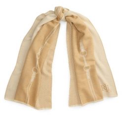 Szalik LAUREN RALPH LAUREN. Brązowe szaliki damskie Lauren Ralph Lauren, bez wzorów. Za 549.99 zł.