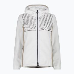 Bluza damska CMP 32H0386 Fix Hood. Białe bluzy damskie CMP, bez wzorów, bez kaptura. Za 189.99 zł.