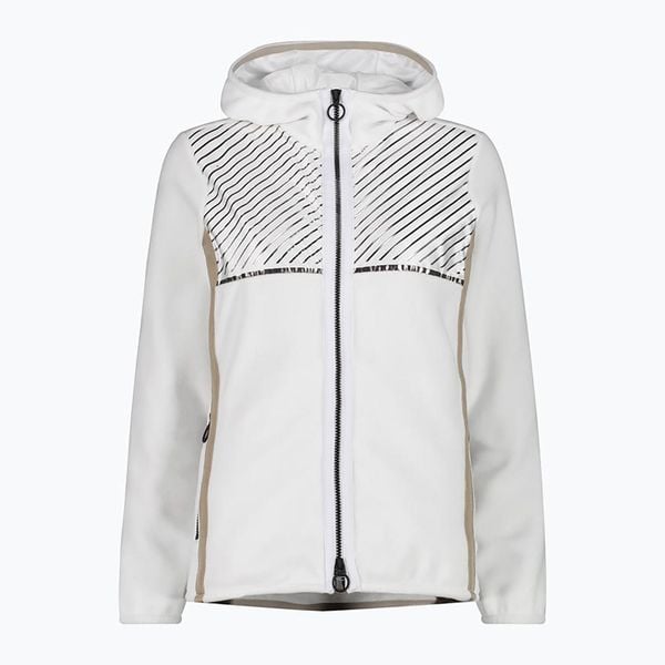 Bluza damska CMP 32H0386 Fix Hood. Białe bluzy damskie CMP, m, bez wzorów, z materiału, bez kaptura. Za 539.99 zł.