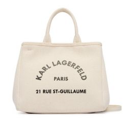 Torebka KARL LAGERFELD. Brązowe kuferki damskie KARL LAGERFELD, bez dodatków. Za 429.99 zł.