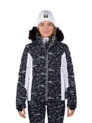 Kurtka narciarska Rossignol damska W Staci PR Puffy JKT czarna. Czarne kurtki sportowe damskie Rossignol, s, bez wzorów, z futra, z kapturem. Za 1,119.00 zł.