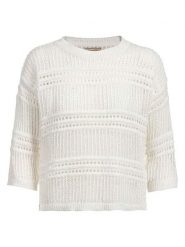 Herrlicher Sweter "Jannin" w kolorze białym rozmiar: S. Białe swetry klasyczne damskie Herrlicher, s, bez kołnierzyka. Za 199.45 zł.
