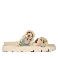 Klapki Mou. Klapki damskie Mou, bez wzorów, bez obcasa, bez zapięcia. Za 899.99 zł.