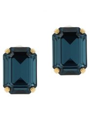 Otazu Pozłacane kolczyki-wkrętki z kryształami Swarovski rozmiar: onesize. Zielone kolczyki damskie Otazu, z kryształem, pozłacane. Za 165.99 zł.