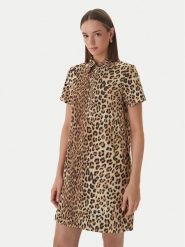 LOLA CASADEMUNT Sukienka codzienna LS2616134 Brązowy Loose Fit. Brązowe sukienki damskie LOLA CASADEMUNT, bez wzorów, z syntetyku, bez ramiączek. Za 543.99 zł.