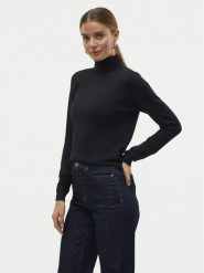 Vero Moda Golf Iris 10320450 Czarny Slim Fit. Czarne golfy damskie Vero Moda, l, bez wzorów, z syntetyku, bez ramiączek. Za 139.99 zł.