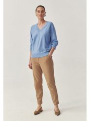 TATUUM Sweter w kolorze błękitnym rozmiar: L. Niebieskie swetry klasyczne damskie TATUUM, l, z bawełny, bez kołnierzyka. Za 130.81 zł.