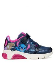 Geox Sneakersy J Fadinlight Girl J66M4E 05402 C4268 M Granatowy. Niebieskie buty sportowe dziewczęce Geox, ze skóry, bez zapięcia. Za 299.99 zł.