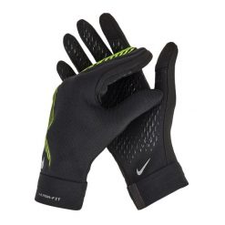 Rękawiczki Nike Academy Therma-FIT. Czarne rękawiczki damskie Nike, bez wzorów. Za 119.99 zł.