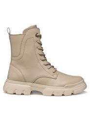 Geox Kozaki J Junette J56HVB 000BC C5000 D Beżowy. Brązowe kozaki dziewczęce Geox, bez wzorów, ze skóry, bez obcasa, bez zapięcia. Za 309.99 zł.