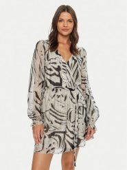 Guess Sukienka codzienna Marcelle W4BK41 WE550 Biały Regular Fit. Białe sukienki damskie Guess, z aplikacjami, z wiskozy, bez ramiączek. Za 409.99 zł.