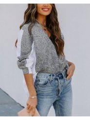 LA Angels Kardigan w kolorze szaro-białym rozmiar: XL. Białe kardigany damskie LA Angels, xl, bez wzorów. Za 126.99 zł.