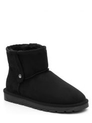 ISLAND BOOT Botki zimowe "Christie" w kolorze czarnym rozmiar: 40. Czarne botki damskie Island Boot, na zimę, z materiału, bez obcasa, bez zapięcia. Za 119.68 zł.